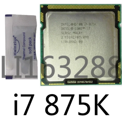 Intel Core i7-875K 2.93GHz Quad-Core 2.93GHZ 8MB Socket 1156 CPU Processor - Image 1 of 2