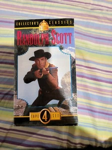 Randolph Scott VHS 4 Tape Set - Picture 1 of 2