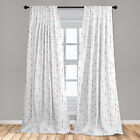 Lighthouse Microfiber Curtains 2 Panel Set Living Room Bedroom in 3 Sizes