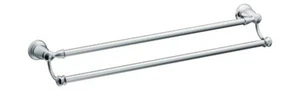 keen Double Towel Bar - Chrome 24 Inches, Made By M Canada - Picture 1 of 13