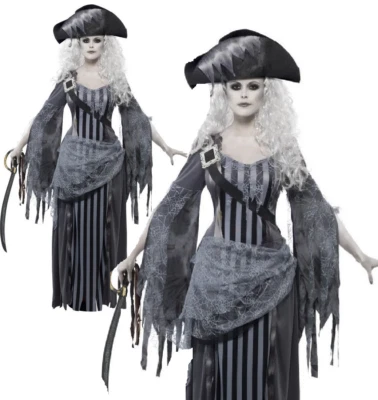 Disfraz de princesa barco fantasma damas mujeres Halloween pirata disfraz 8-18 Foto 1 de 2
