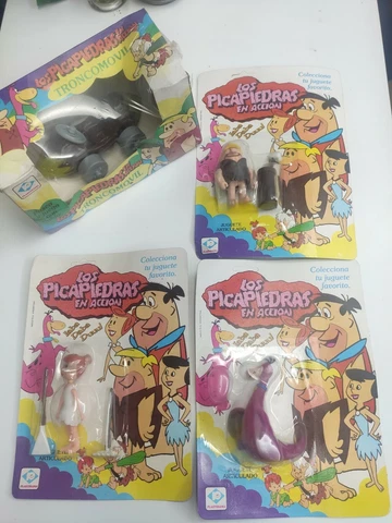 THE FLINTSTONES FRED FIGURE SEALED IN CARD 1980'S BRAND PLASTIRAMA HANNA BARBERA Cover