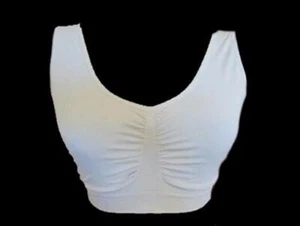 NEW Genie 2X/3X White Comfort Sports Leisure Wire-Free Af0081 Bra 92641 - Picture 1 of 1