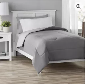 TWIN Reversible Ultra SOFT GRAY COMFORTER T/TXL NEW W/ TAGS!! - Picture 1 of 2