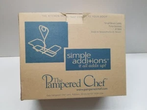 Pampered Chef Simple Additions Small Bowl Caddy Metal Stand Bowls NIB #1944 - Picture 1 of 2