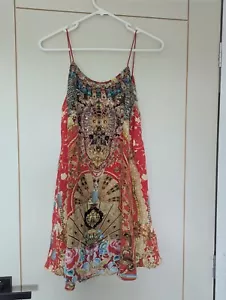 CAMILLA CAMEOS DANCE RED LONG BLOUSE TOP OR MINI DRESS - Bild 1 von 6