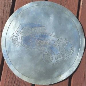 MG AUTOMÓVIL GRABADO ALUMINIO LETRERO MORRIS GARAJES 2 PLAZAS COCHE DEPORTIVO BRITÁNICO UK - Imagen 1 de 1