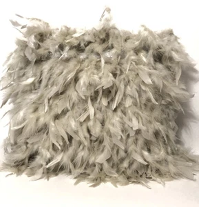 Marlo Lorenz Collection Duck Feather Gray Cushion Pillow 16” X 16” - Picture 1 of 11