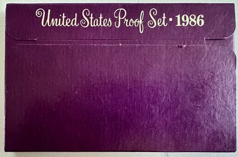 1986 S United States Proof Set Cover