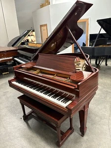 Steinway O Grand Piano 5'10 1/2" Polished Mahogany - Picture 1 of 5