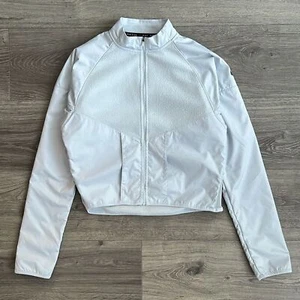 NIKE Running Division Jacket XS Platinum Gray Fleece Weather Resistant Outdoors - Picture 1 of 12