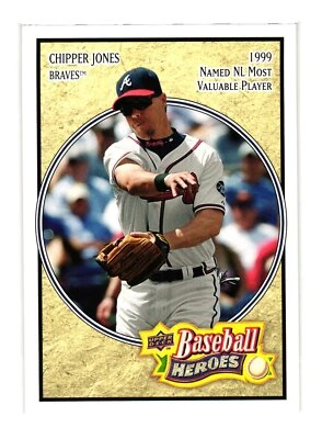 2008 Upper Deck Baseball Heroes #6 Chipper Jones Black Braves - Image 1 of 2