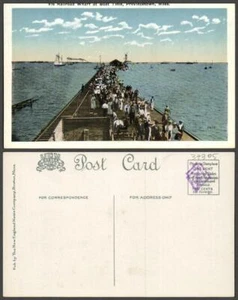Massachusetts Provincetown VINTAGE POSTKARTE - Bild 1 von 1