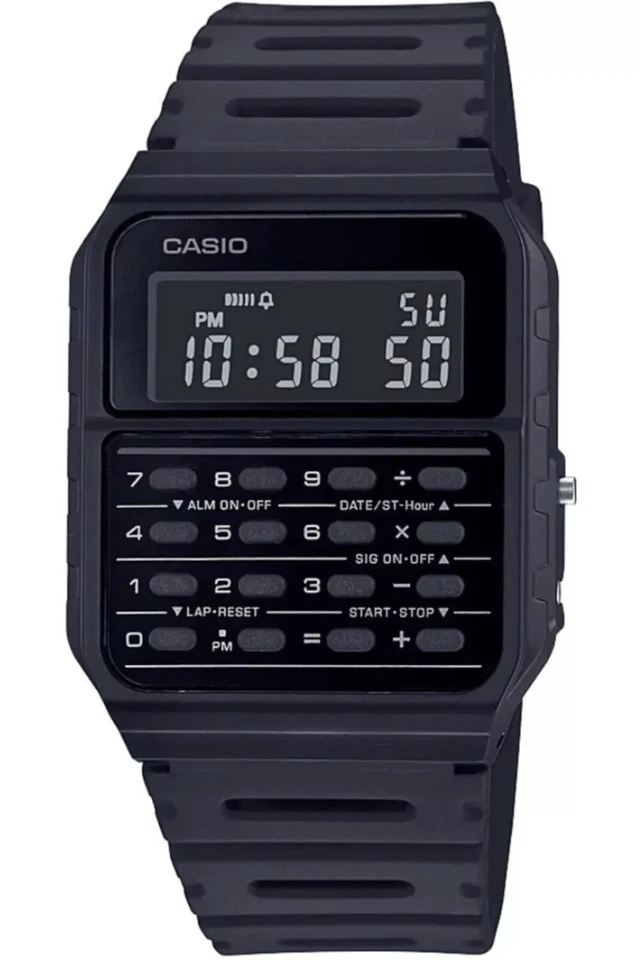 Casio Unisex CA-53WF-1B Digital Wristwatch, Black Calculator 4549526271014 - Image 1 of 1
