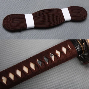 4M Cotton Ito Sageo Brown Cord Rope for Japanese Katana/Tanto Sword Tsuka/Saya - Picture 1 of 7