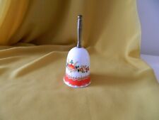 Bell Porcelain Metal Handle Floral Print White Red Green Yellow Taiwan