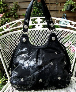 NEU George Gina Lucy Star Watcher Schultertasche *NebuLight* mit Leder - Bild 1 von 6