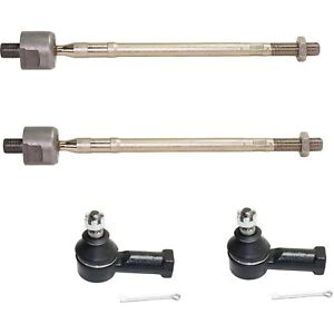 Tie Rod End Set For 1988 Mitsubishi Tredia Front Left and Right Inner And Outer