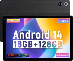Tablet Android 14 Tablet with 16GB RAM 128GB ROM Storage Memory New - Picture 1 of 6