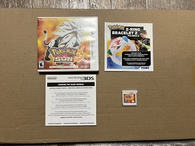 Pokémon Sun (Nintendo 3DS, 2016) - CIB W/Case And Inserts - Image 1 of 2