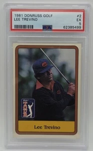 1981 Donruss Golf Lee Trevino #2 PSA EX 5 - Picture 1 of 2