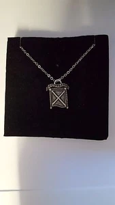 Saltire Scotland DK5 English Pewter on a Silver Platinum Plated Necklace 18" - Picture 1 of 1