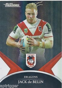 2016 NRL Traders Black Parallel Special (PS061) Jack De BELIN Dragons