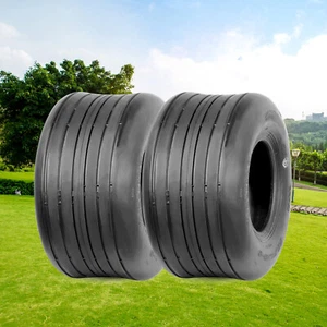 Juego 2 neumáticos para cortacésped 13x6,50-6 4 capas 13x6,5x6 neumáticos de repuesto para césped sin cámara - Imagen 1 de 11