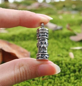 Dog Cremation Jewelry Pendant Urn for Ash Small Vial Memorial Gift Puppy Angel  - Picture 1 of 12