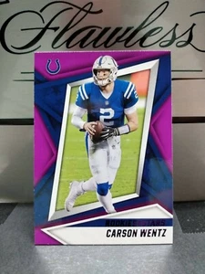 2021 Panini Rookies & Stars Carson Wentz sharp card #42 SP Purple Foil - Picture 1 of 2