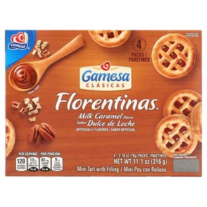 Gamesa Florentinas Dulce de Leche Cookies, 4 Packs 11.1 oz - Picture 1 of 5