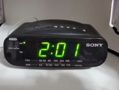 SONY ICF-C212 Dream Machine FM/AM LED Alarm Clock Radio Snooze Battery Backup - Image 1 of 4