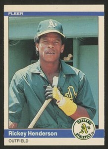1984 FLEER RICKEY HENDERSON #447 A