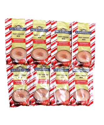 Paquetes de mezcla de cacao caliente menta Ghirardelli - 8 unidades (CAD: 02/2025) Foto 1 de 2