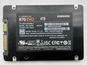 Samsung 870 EVO MZ-77E4T0B/AM 4TB SATA Solid State Drive Tested - Picture 1 of 2