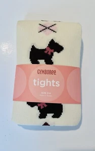 HTF Vintage NWT Gymboree 2007 GIRL DETECTIVE Scottie Dog puppy TIGHTs Size 3-4 - Picture 1 of 2