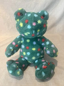 Peluche Build A Bear Jolly Jumps Frog Holiday punto verde 16" - Imagen 1 de 9