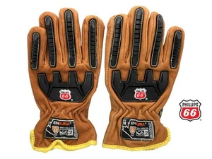 Endura Leder OilBloc Handschuhe Phillips 66 - Größe M - Neu - Bild 1 von 6