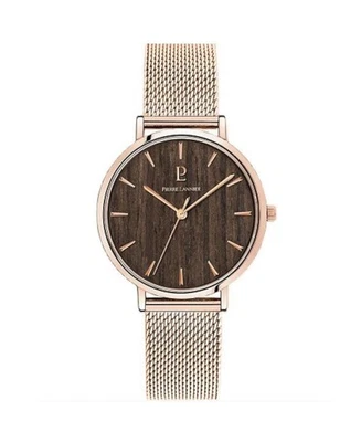 PIERRE LANNIER Mujer Analógico Cuarzo Informal Reloj Clásico Vestido Esfera Marrón Impermeable Foto 1 de 4