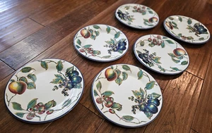 Juego de 6 platos de cena Pier 1 Imports Macintosh Angleterre Inglaterra 10" - Imagen 1 de 6
