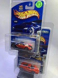2003 Hot Wheels~Red~'Enzo Ferrari 24/42 & Bugati Veyron 18/42~First Editions~MOC - Picture 1 of 11
