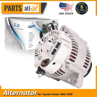 70A 12V CW Alternator for Toyota Paseo 1993-1999 Tercel L4 1.5L 4-Groove Pulley - Image 1 of 4