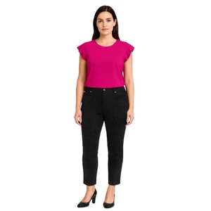 Catherine Malandrino Damen Fuchsia Top Flatterärmel Gr. M - Bild 1 von 8