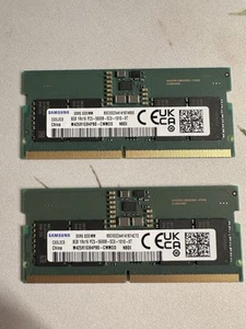 Samsung 8GB PC5-5600 SODIMM DDR5-44800 Non-ECC Laptop Memory RAM, 2 Pieces - Picture 1 of 1