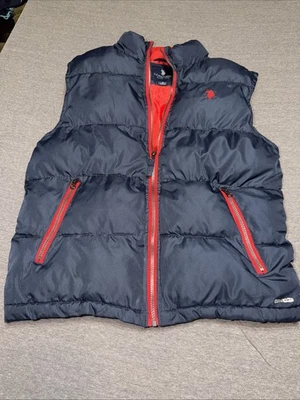 U.S. Polo Assn. Association Blue & Red Puffer Vest Jacket Mens Size Small - Image 1 of 4
