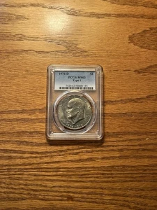 1776-1976 EISENHOWER BICENTNIAL $-- "D" MINT--TYPE 1--PCGS MS63 - Bild 1 von 2