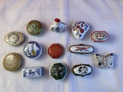 13 X Del Prado Trinket Boxes/Pill/Storage Decorative - Image 1 of 4
