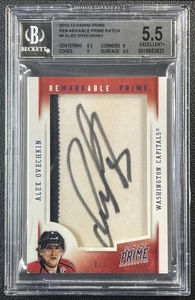 Alex Ovechkin BGS 2012 Panini Prime #6 Bemerkenswert Prime Game-Worn Patch Auto 1/1 - Bild 1 von 2