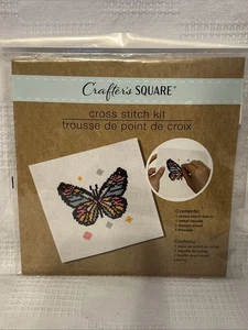 Kit de punto de cruz MARIPOSA CUADRADO DE ARTESANO nuevo sellado de fábrica - Imagen 1 de 7