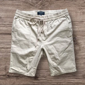 Pantalones Cortos Pacsun Para Hombres Caqui con Cordón Talla Mediana - 9" - Bolsillos - Logo - Informales - Imagen 1 de 6